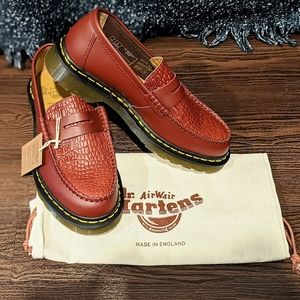 Penton Stussy Dr Martens Cherry Red 9W loafers